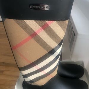 Burberry rain boots